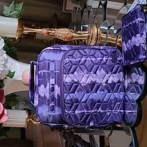 Lug RFID Medium Crossbody with Wallet- Ranger and Rodeo 2 Shibori Purple,